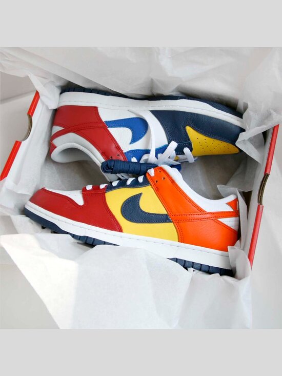 Nike Dunk Low Japan QS Men\'s Shoes Midnight Navy and Varsity Red Size 11 RARE